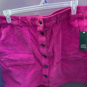 wild fable plus size magenta corduroy skirt size 18!